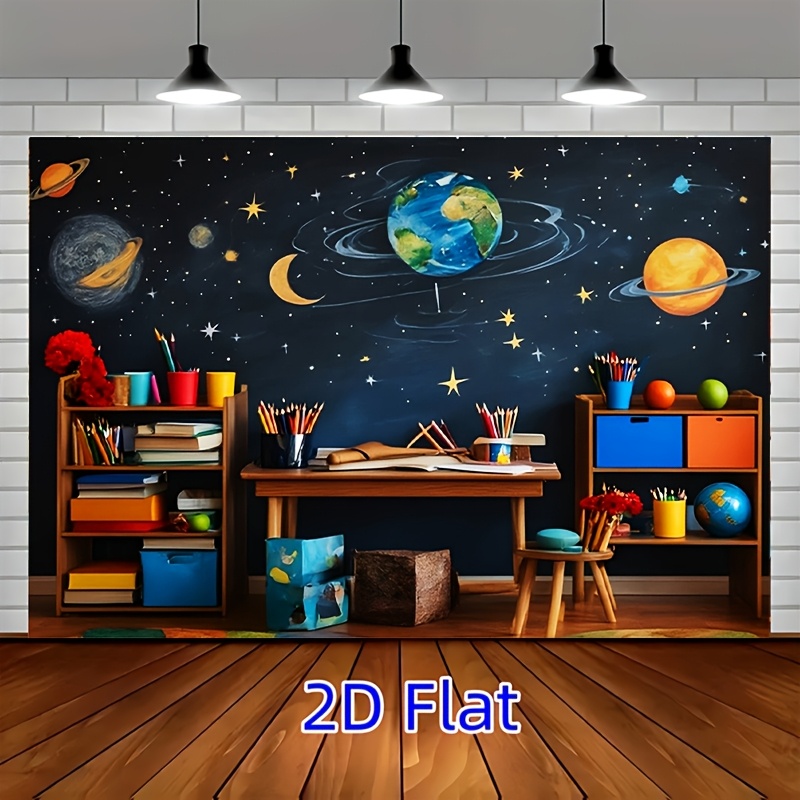 Astronomy Classroom Mural Canv - огляд і ціна Science Nursery
