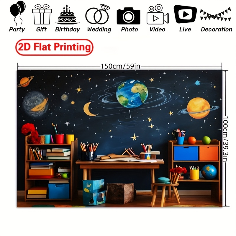 Astronomy Classroom Mural Canv - огляд і ціна Science Nursery