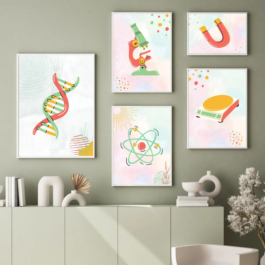 1pc frameless Canvas Painting  - огляд і ціна Science Nursery