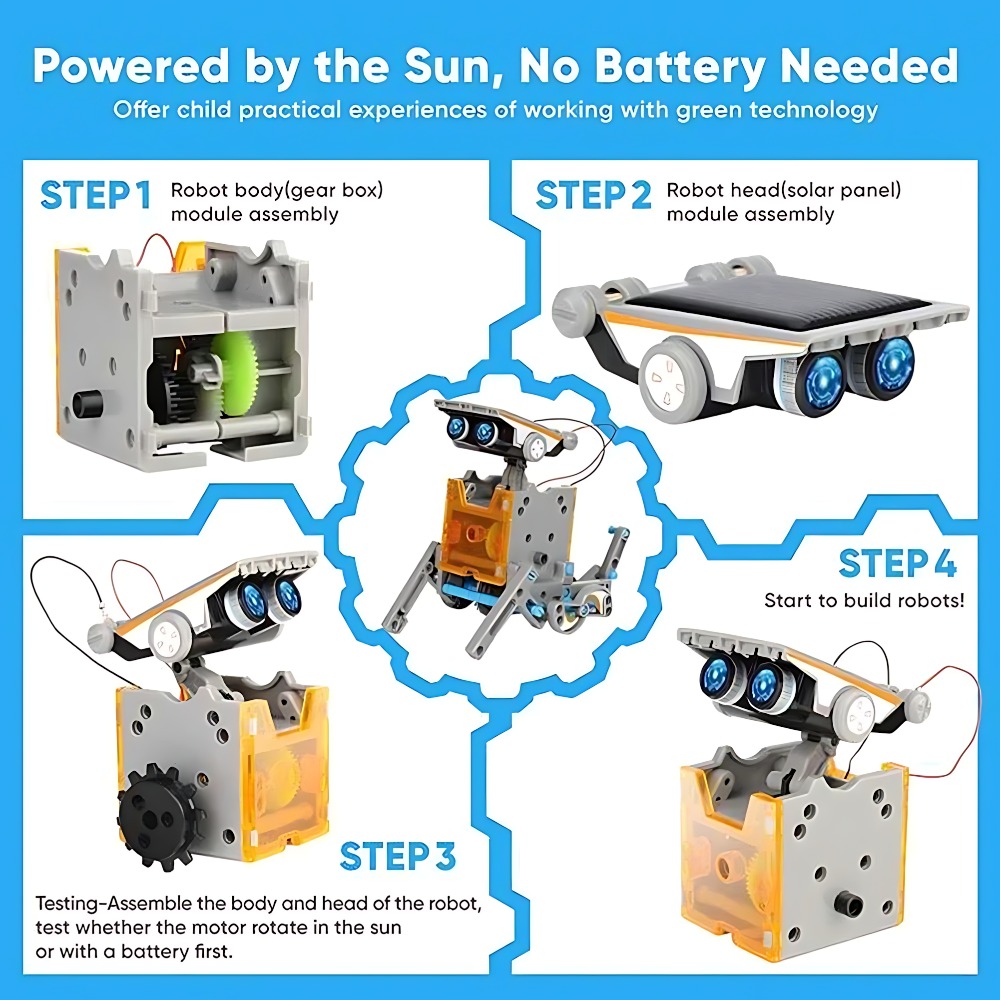 Solar Robot Building Blocks 12 - огляд і ціна Science Robot