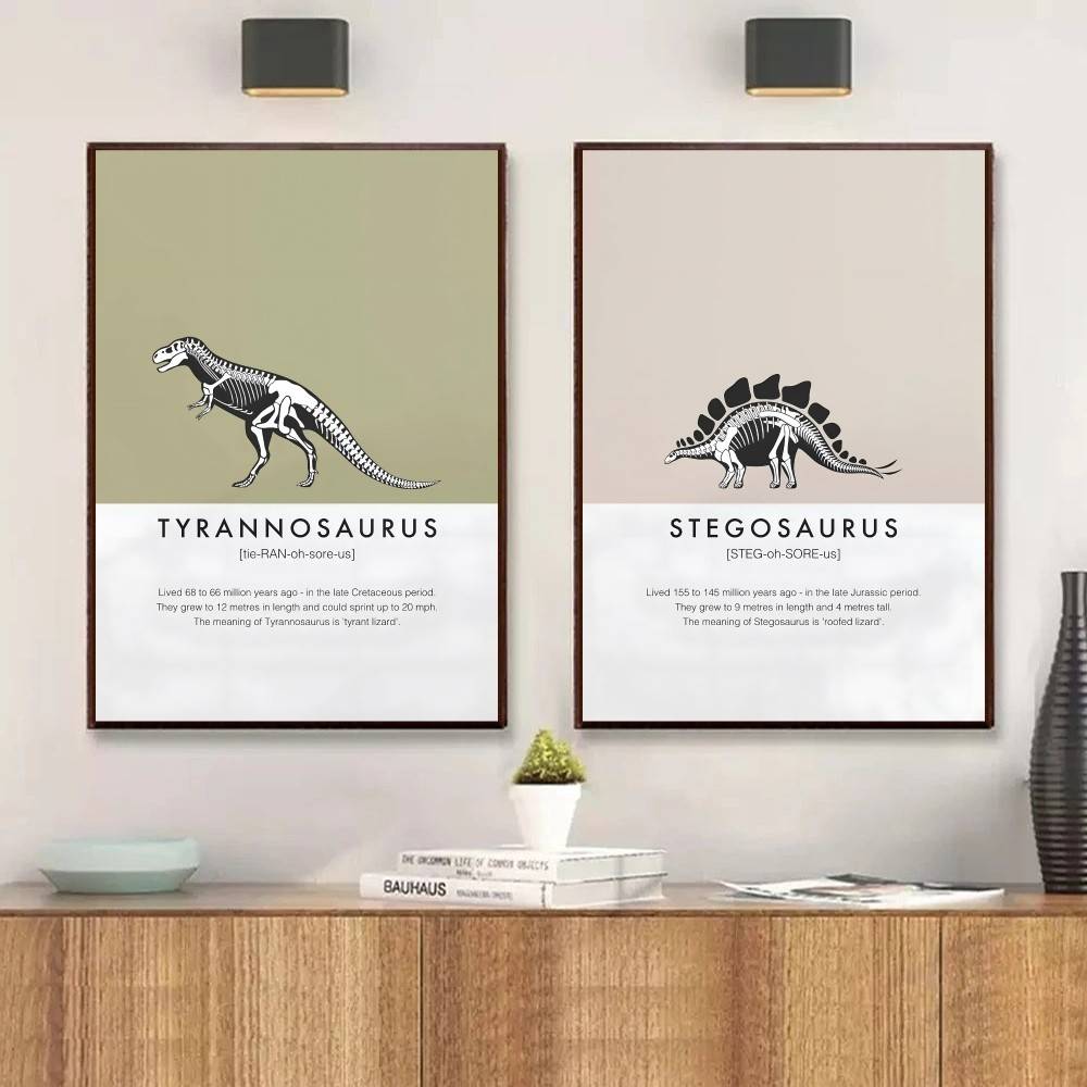 Dinosaur Skeleton Poster Dino  - огляд і ціна Science Nursery